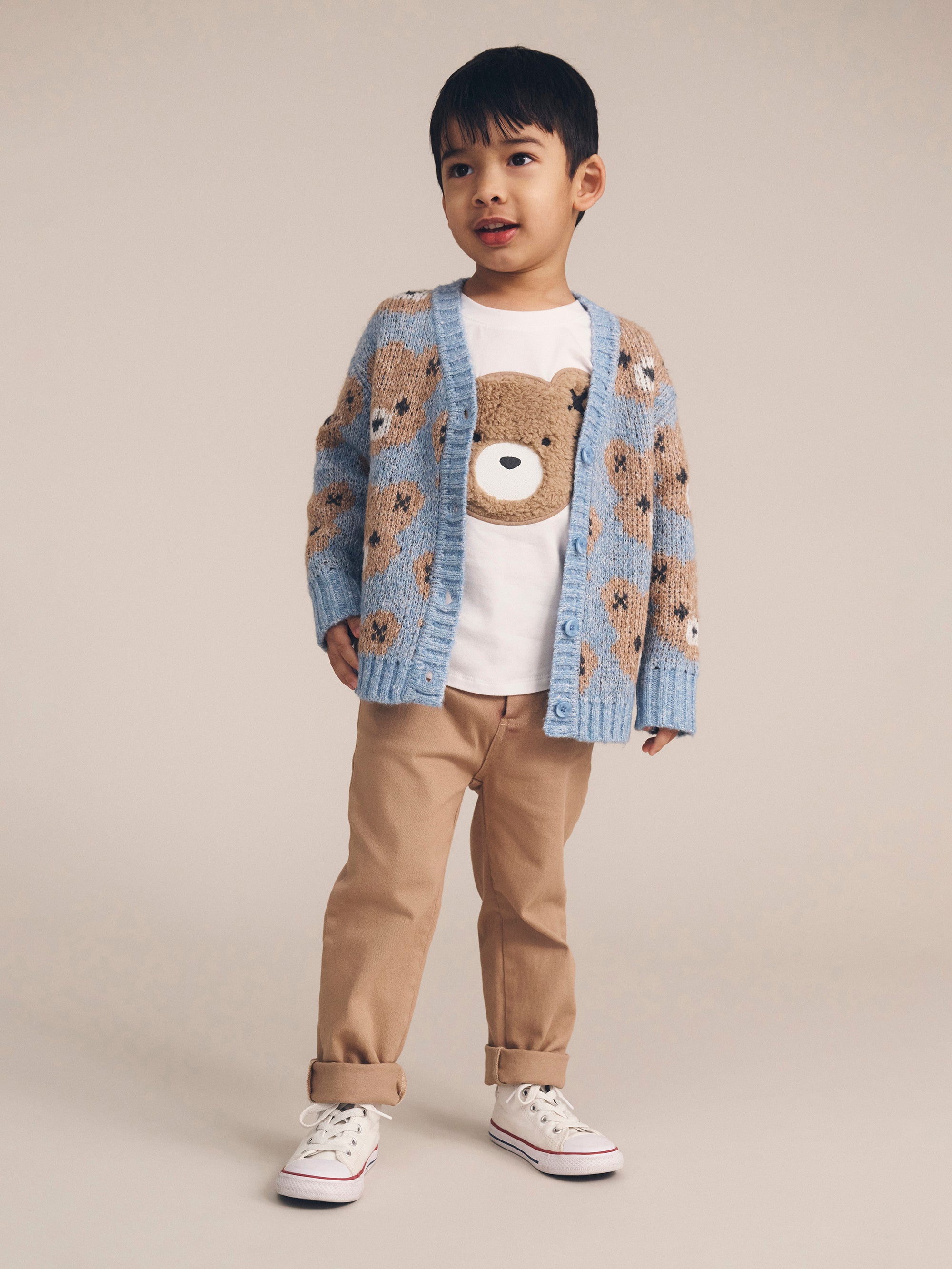 Huxbaby Dusk Blue Huxbear Knit Cardi