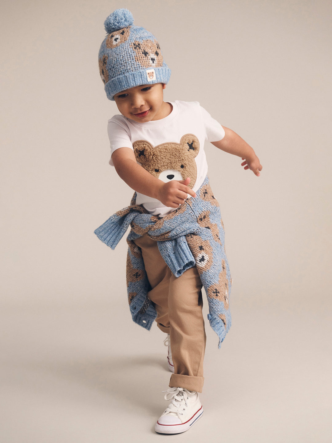 Huxbaby Dusk Blue Huxbear Knit Cardi