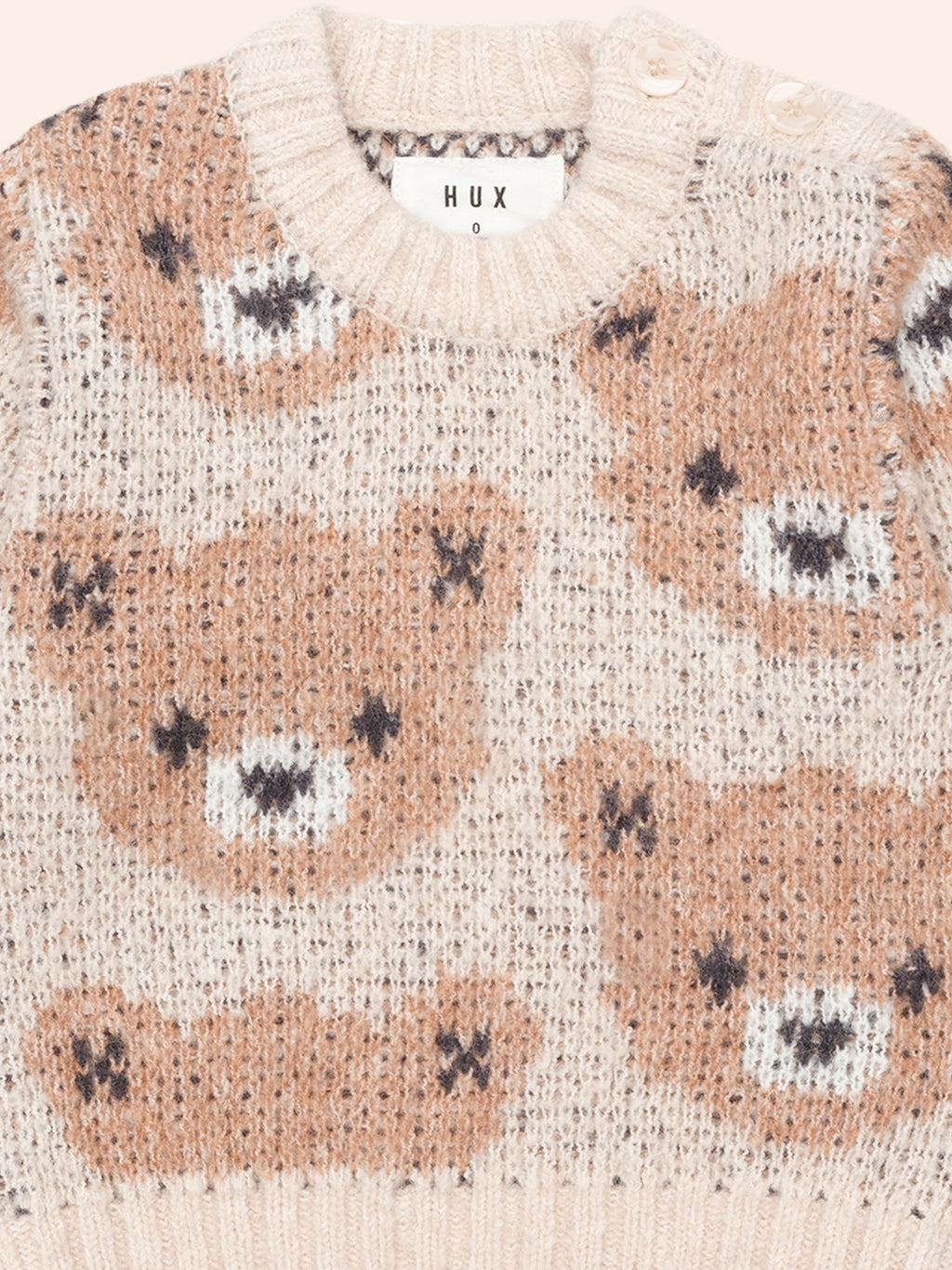 Huxbaby Ecru Huxbear Knit Jumper