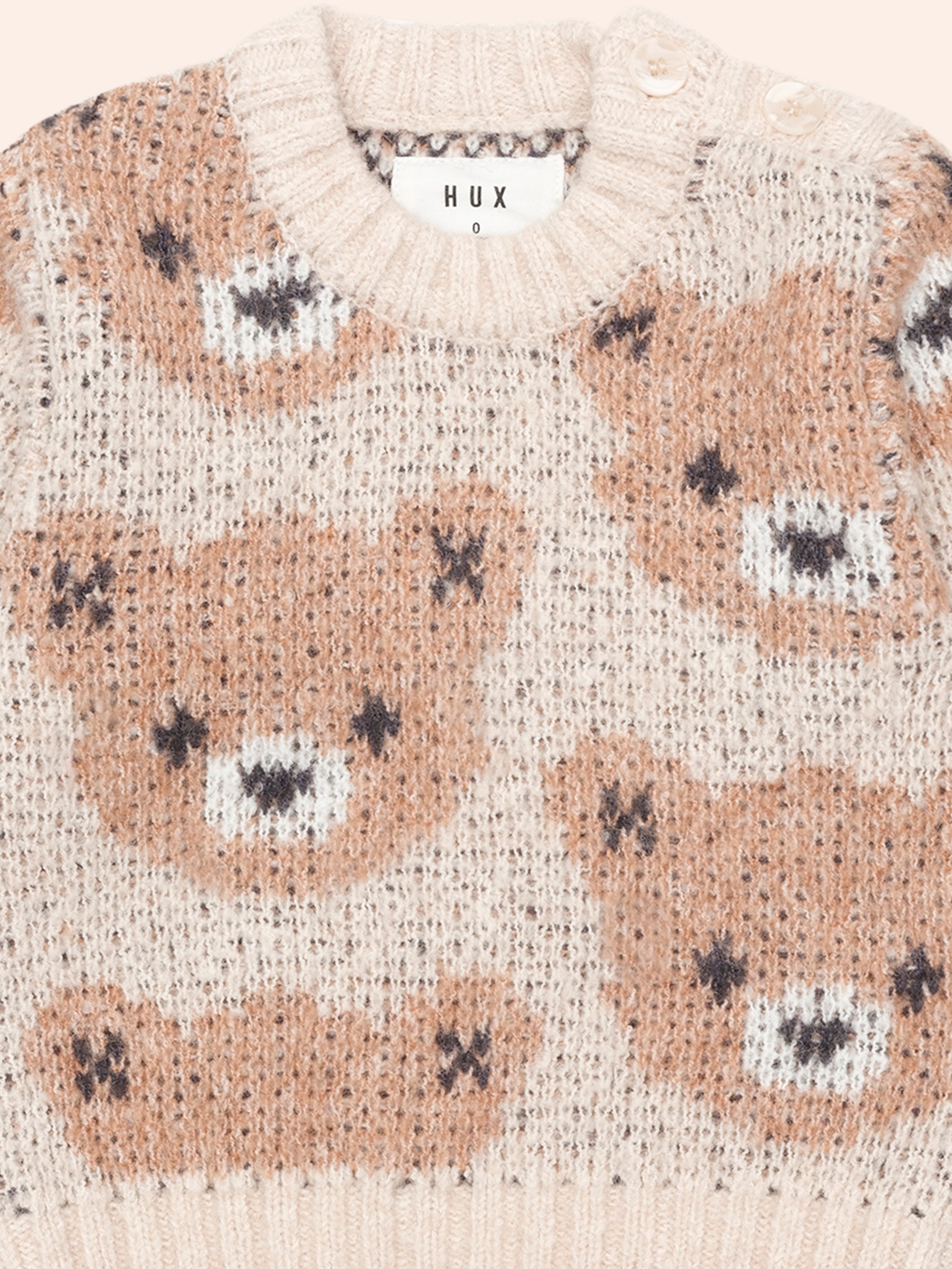 Huxbaby Ecru Huxbear Knit Jumper