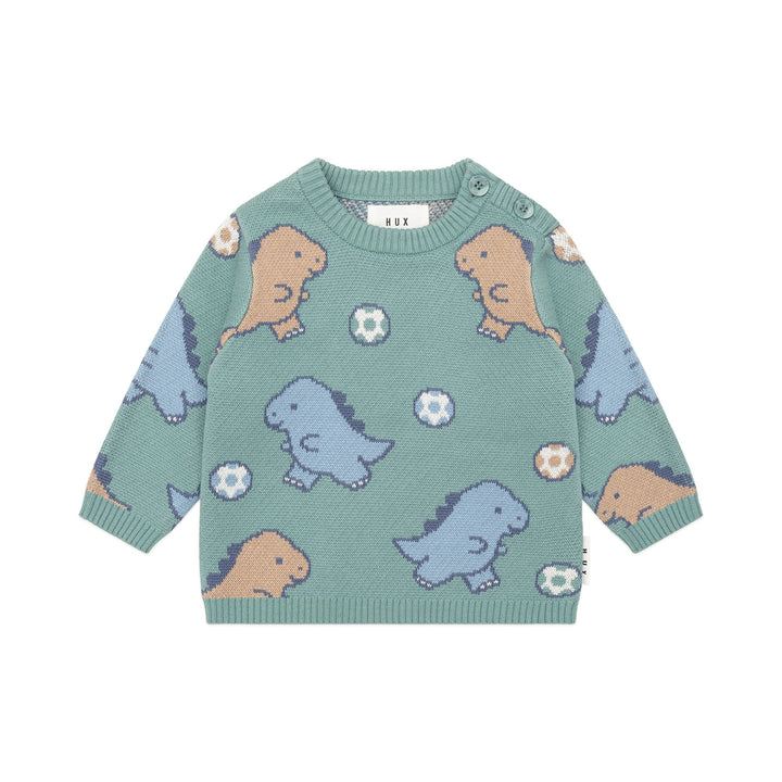 Huxbaby Dino Play Knit Jumper