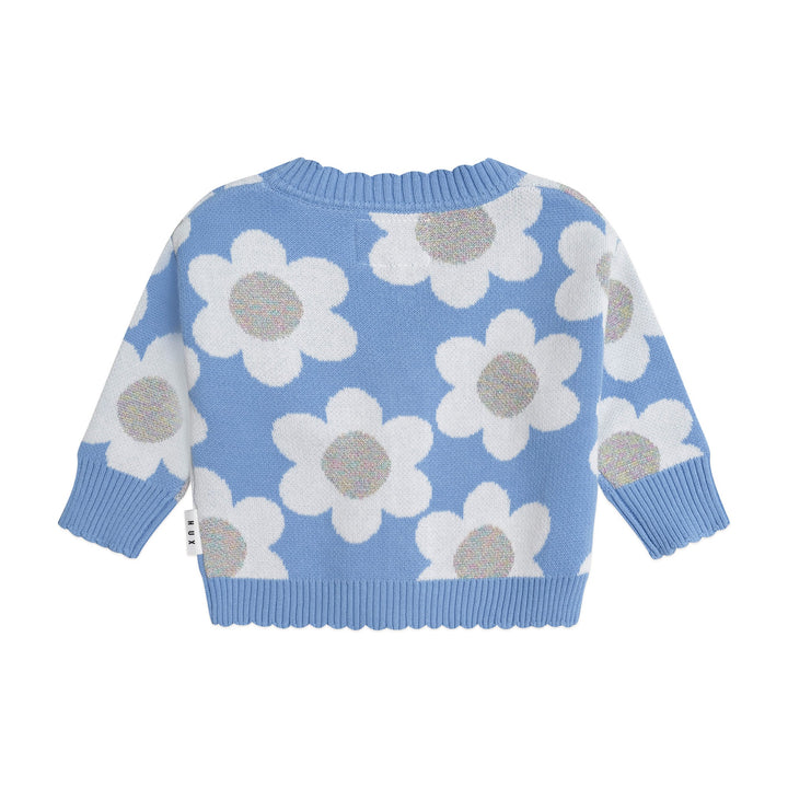 Huxbaby Daisy Scalloped Knit Cardi