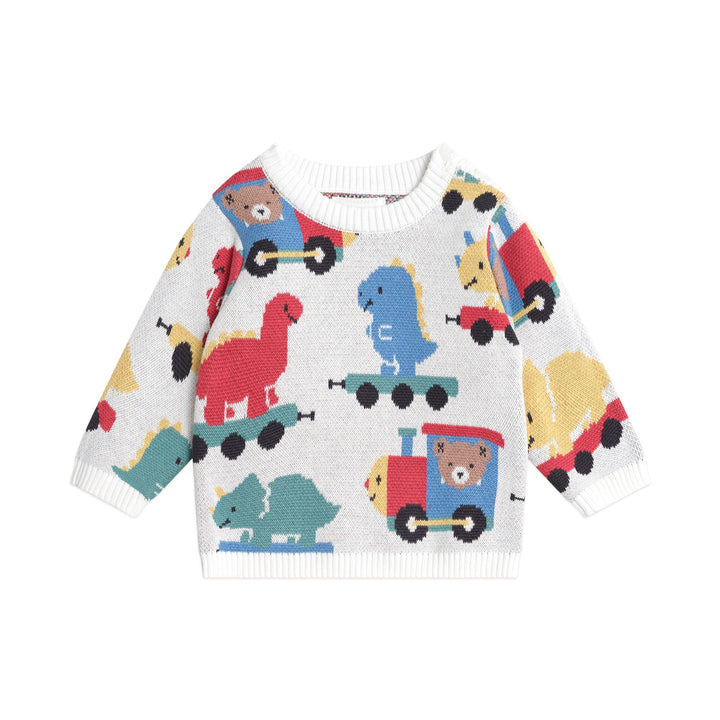 Huxbaby Dino Train Knit Pullover