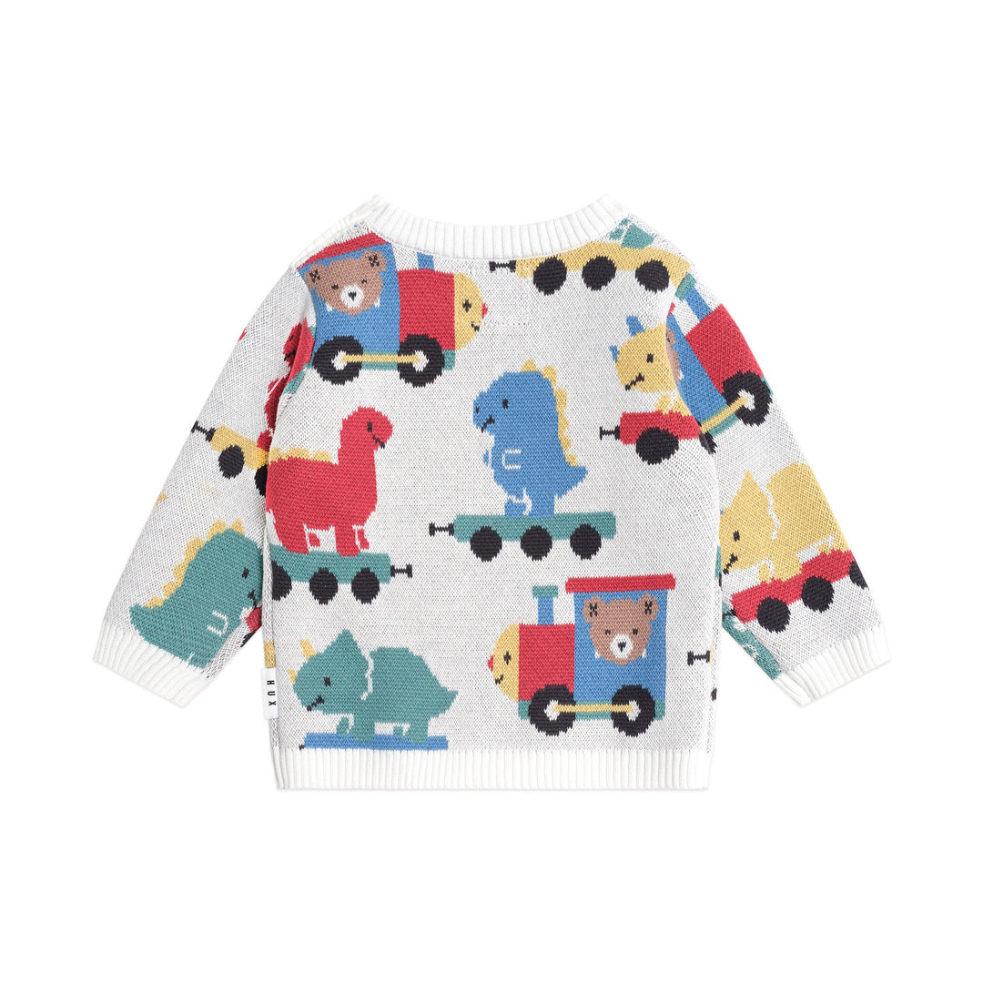 Huxbaby Dino Train Knit Pullover