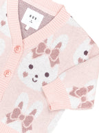 Bunny Love Boxy Cardi - Dusty Pink