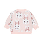 Bunny Love Boxy Cardi - Dusty Pink