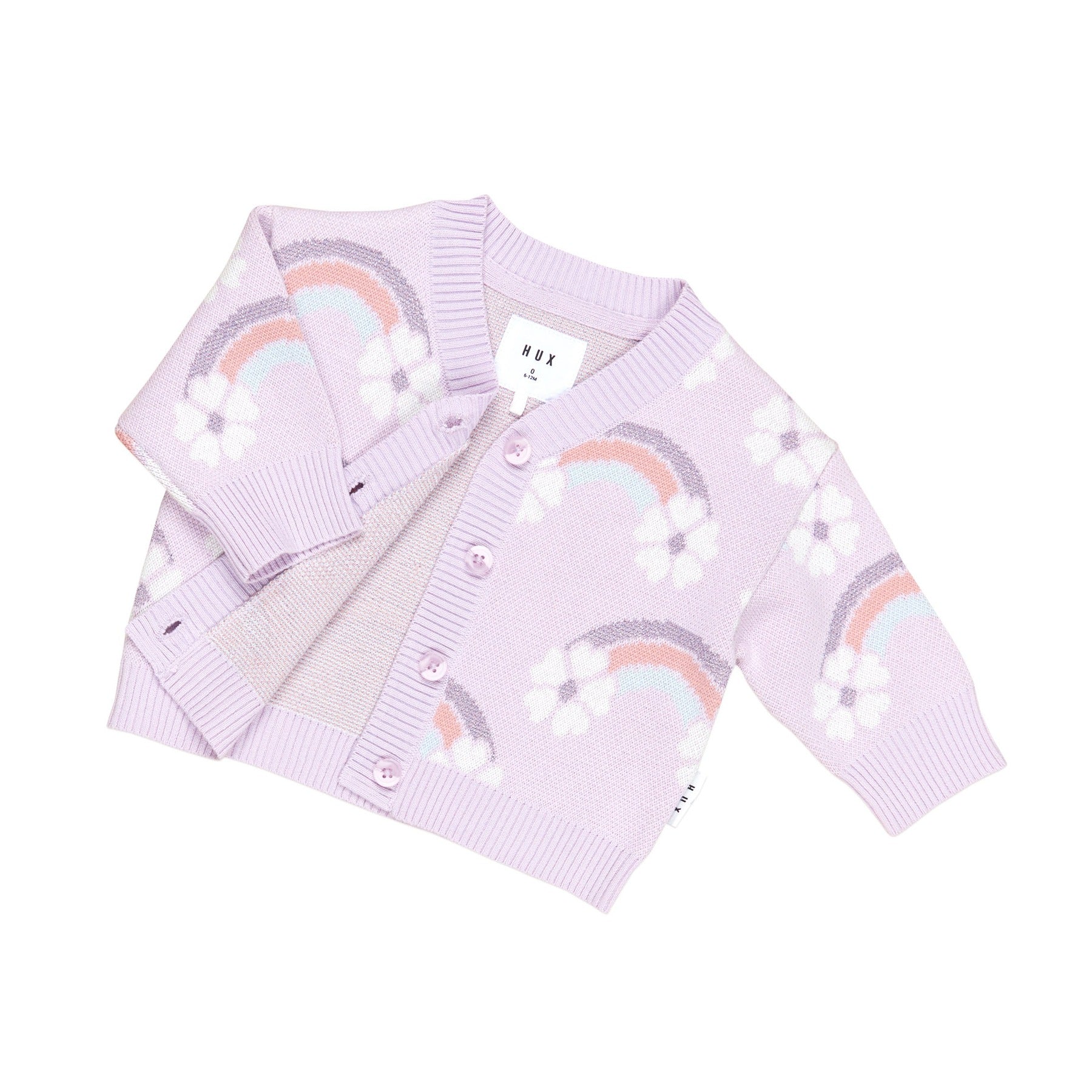 Flowerbow Boxy Cardi - Bright Orchid