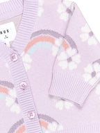 Flowerbow Boxy Cardi - Bright Orchid