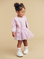 Flowerbow Boxy Cardi - Bright Orchid