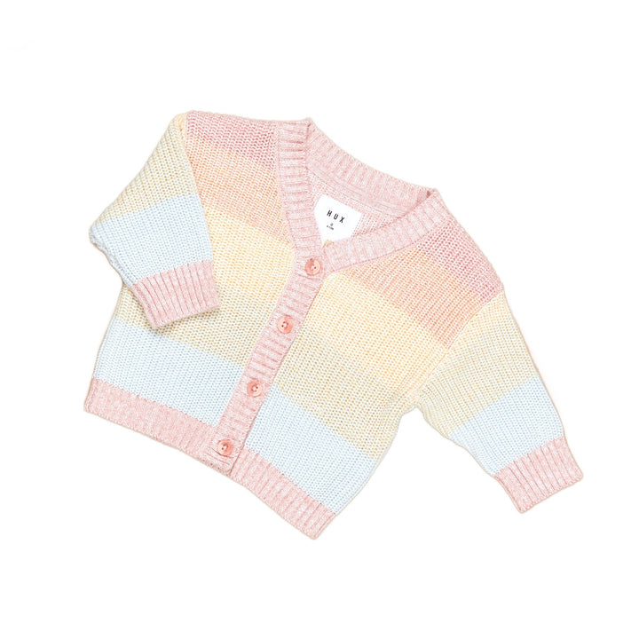 Huxbaby Soft Rainbow Boxy Cardi