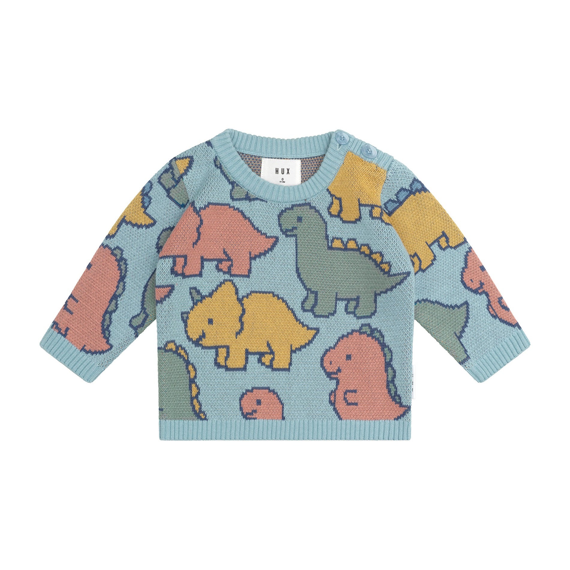 Dino Play Knit Jumper - Marine Blue