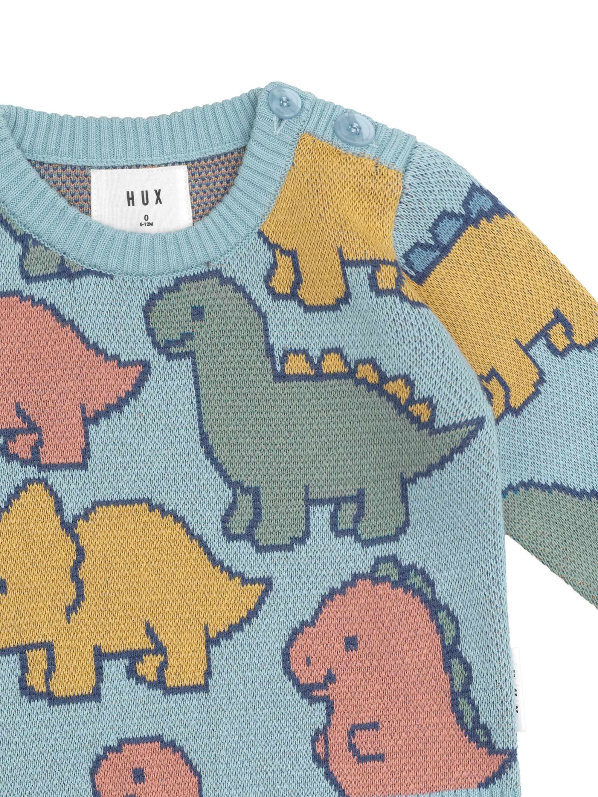 Dino Play Knit Jumper - Marine Blue