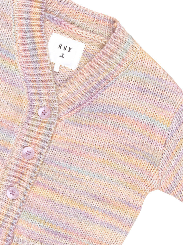 Huxbaby Boxy Cardi - Rainbow