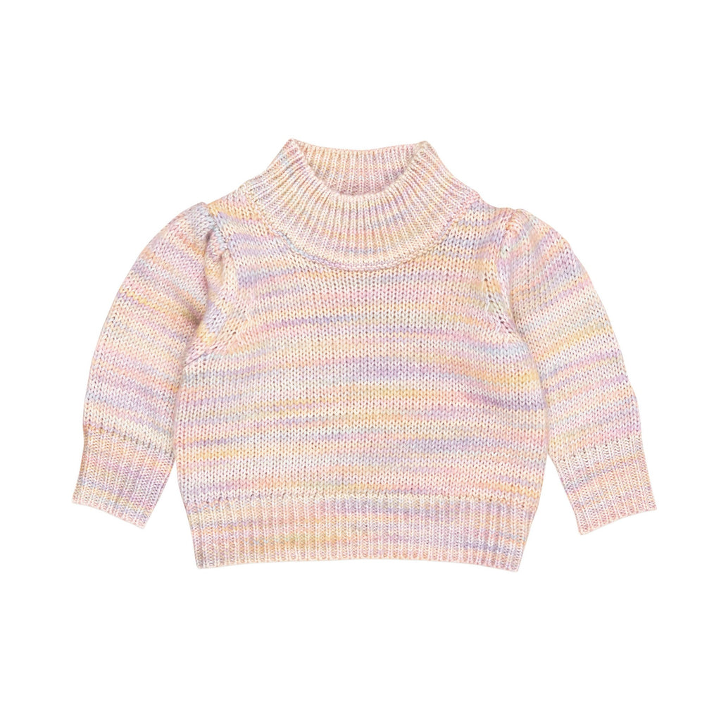 Knit Puff Jumper - Rainbow