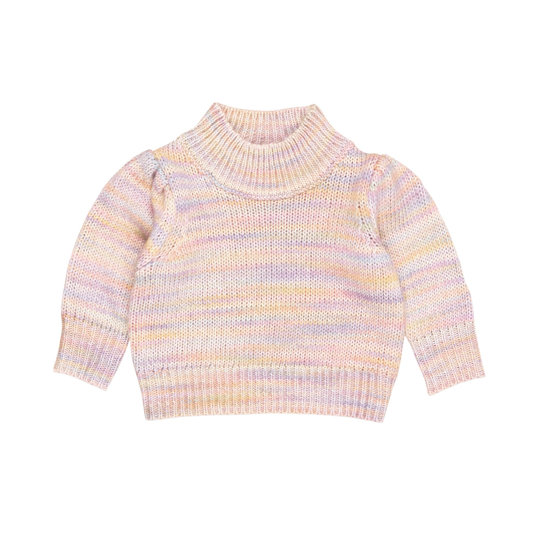 Knit Puff Jumper - Rainbow