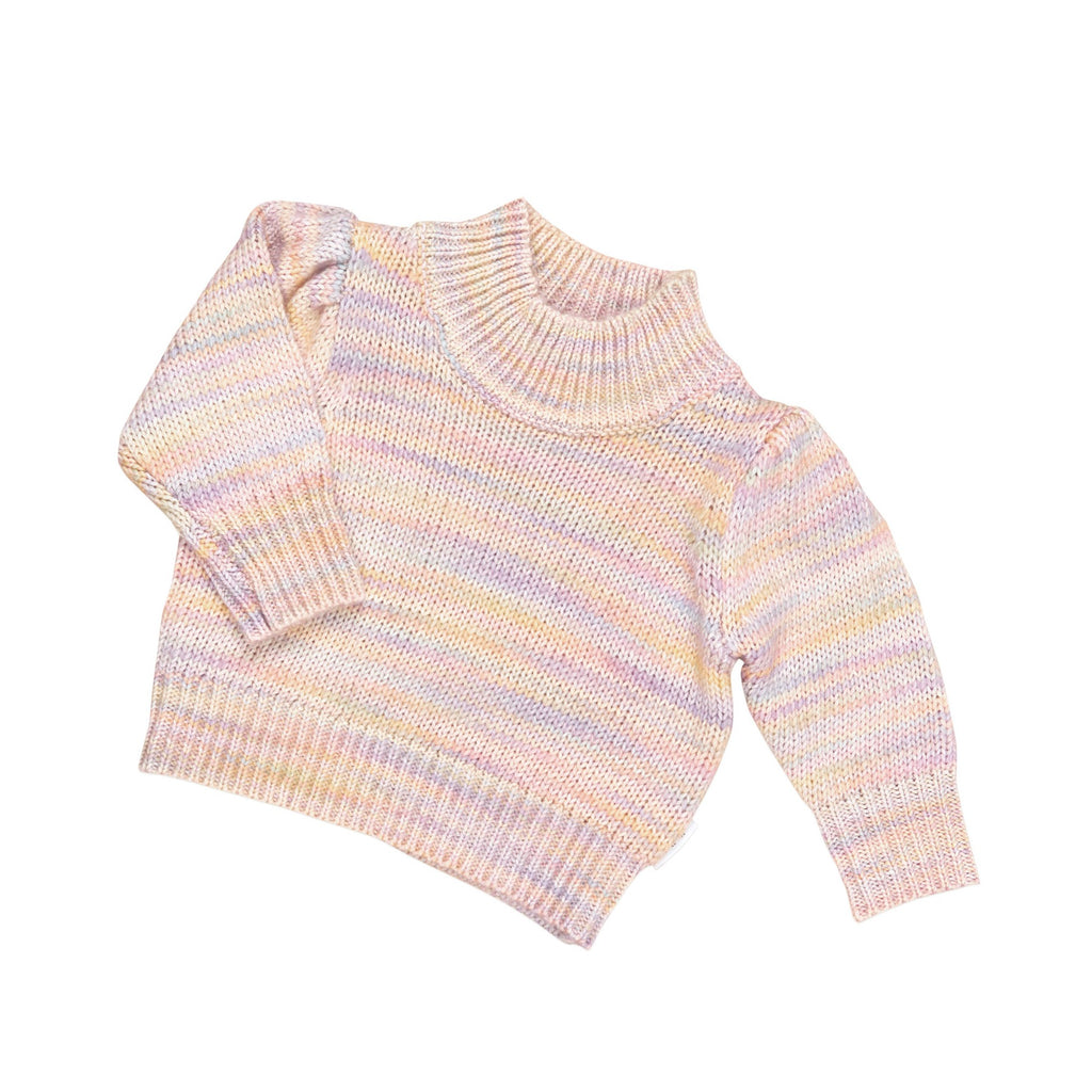 Knit Puff Jumper - Rainbow