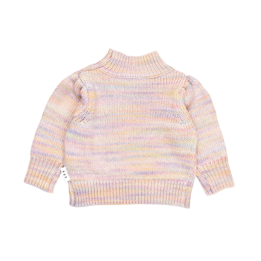 Knit Puff Jumper - Rainbow