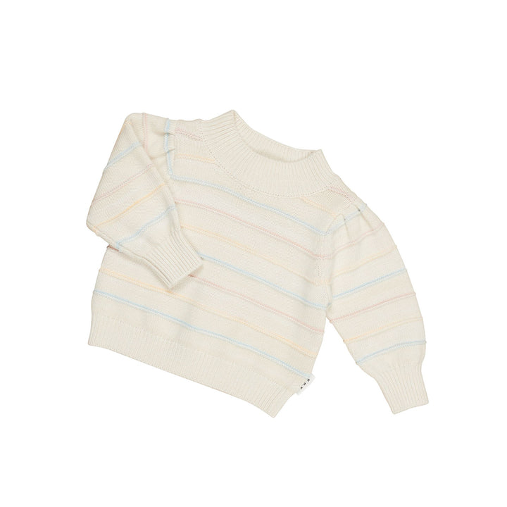 Huxbaby Pastel Stripe Knit Puff Jumper