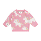 Unicorn Knit Jumper - Bubblegum