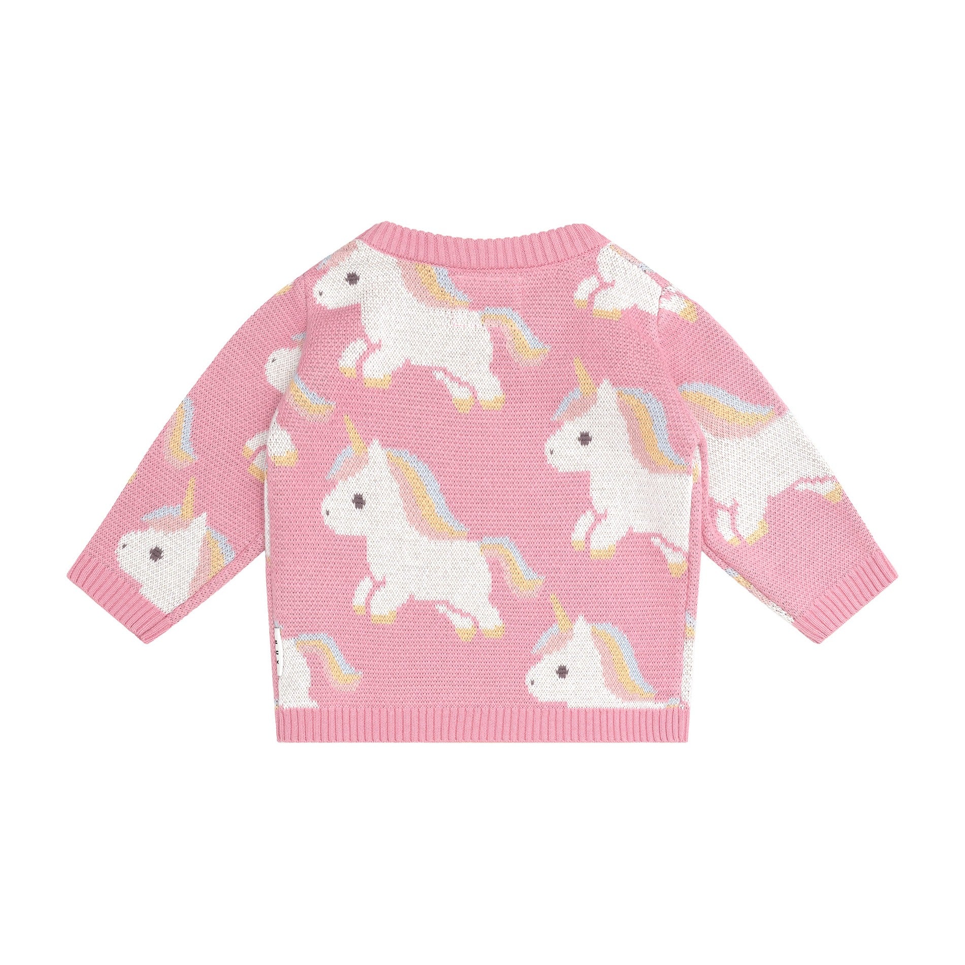 Huxbaby Unicorn Knit Jumper - Bubblegum