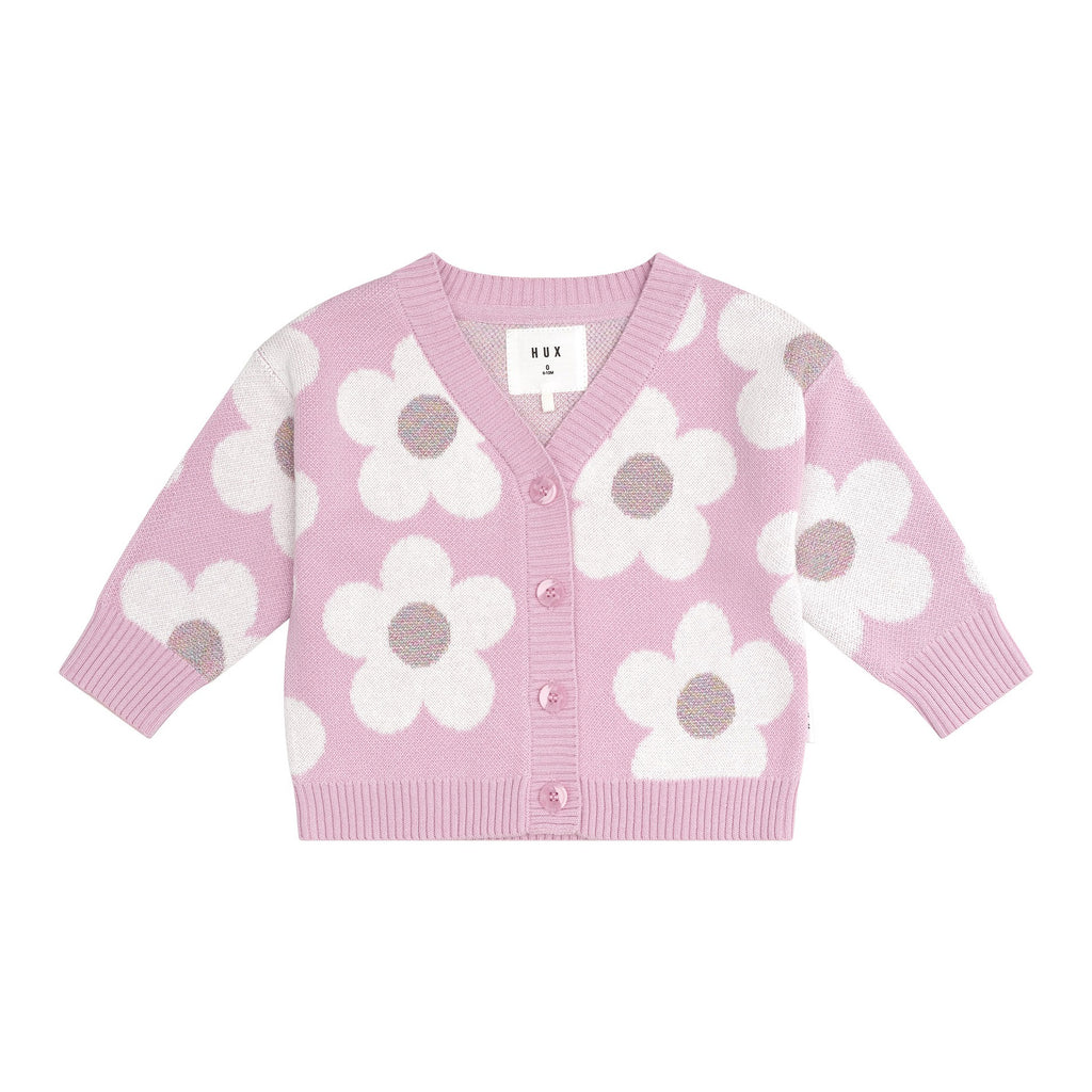 Daisy Boxy Cardi - Lilac Mist