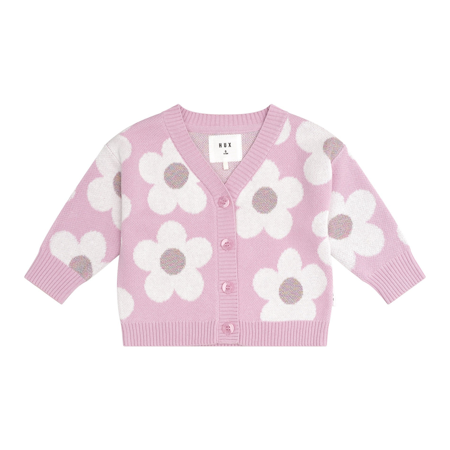 Daisy Boxy Cardi - Lilac Mist