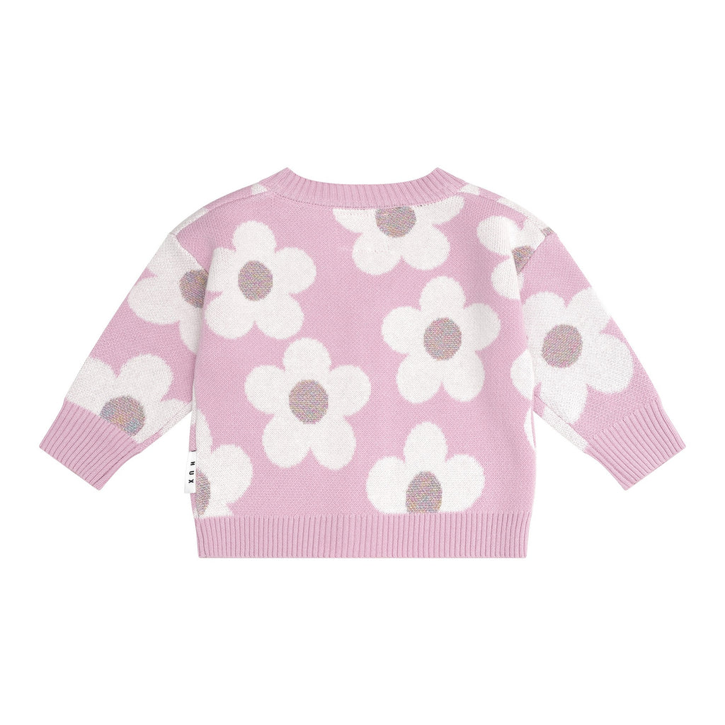 Daisy Boxy Cardi - Lilac Mist