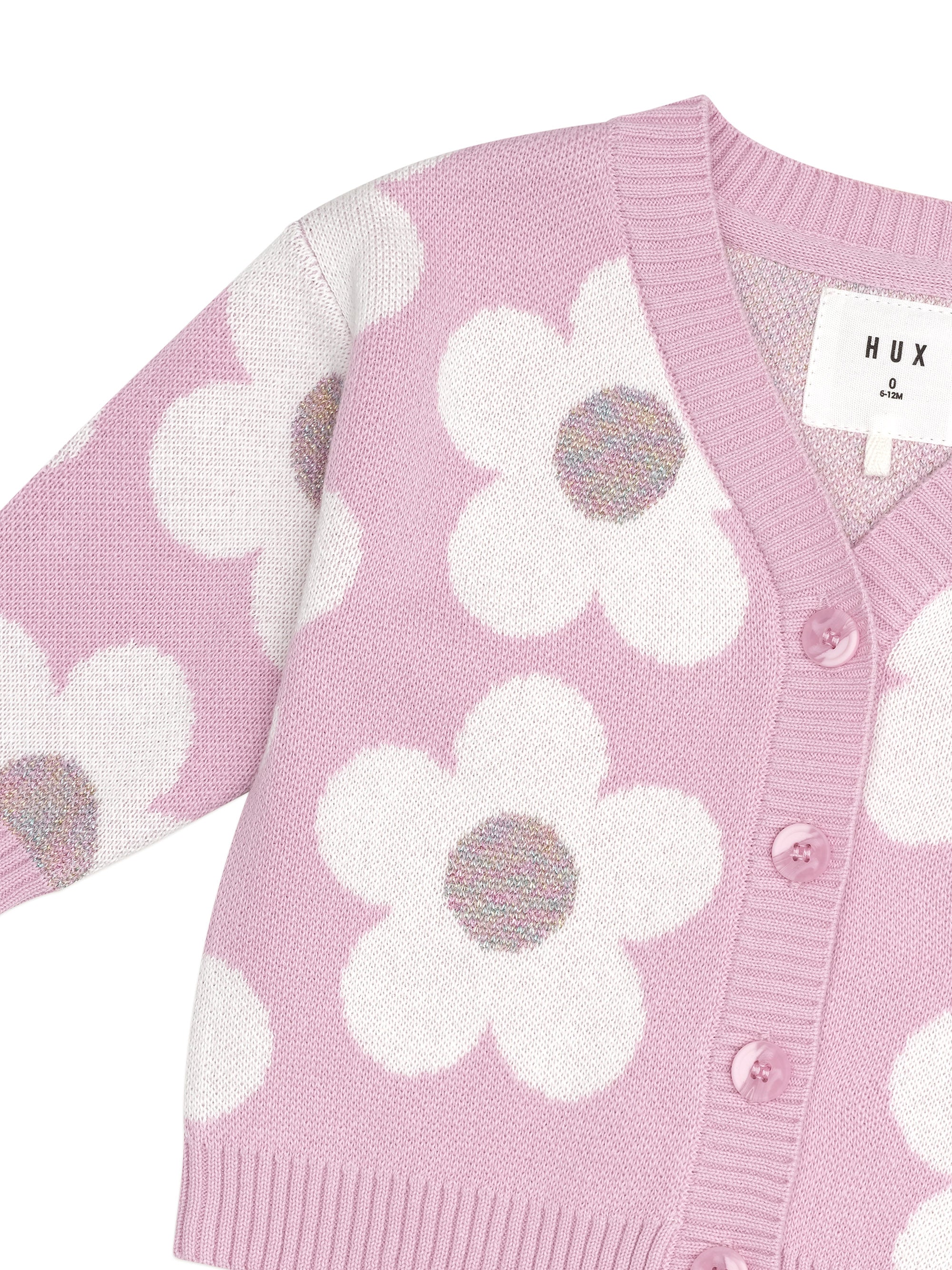 Daisy Boxy Cardi - Lilac Mist