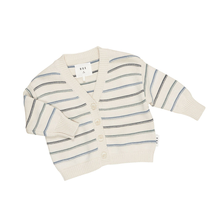 Huxbaby Lake Stripe Boxy Cardi