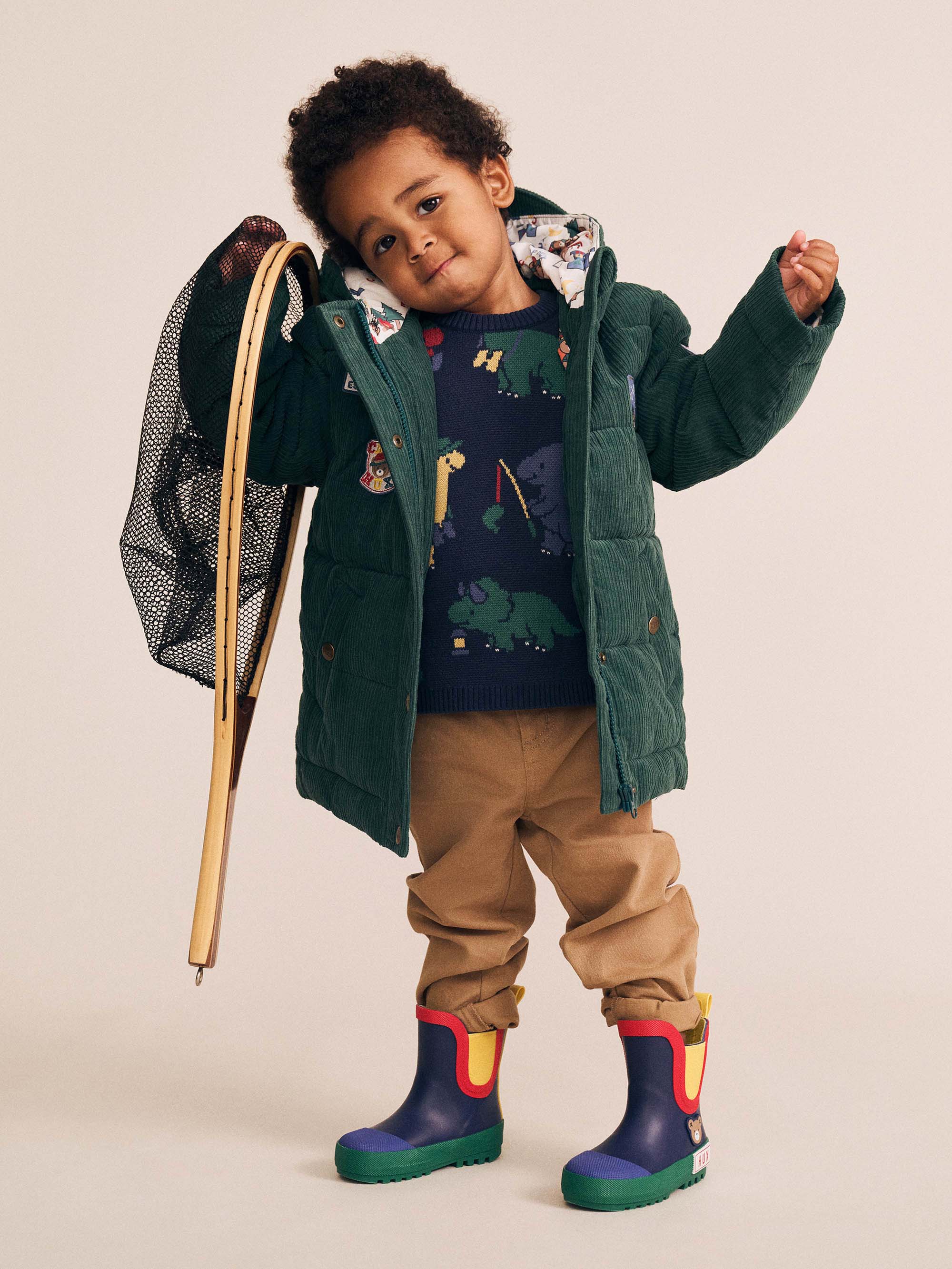 Camping Dino Knit Pullover