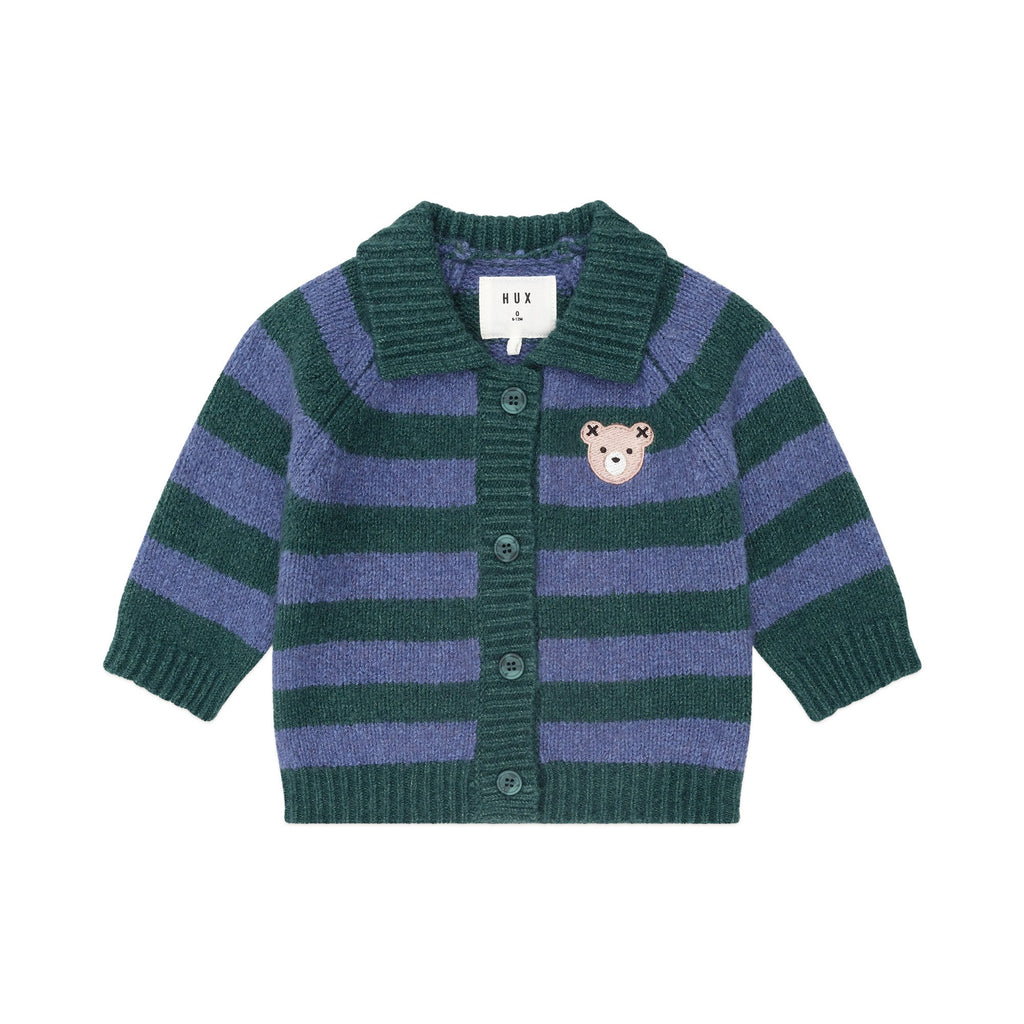 Classic Stripe Collar Knit Cardi
