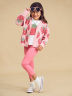 Berry Boxy Cardi - Candy