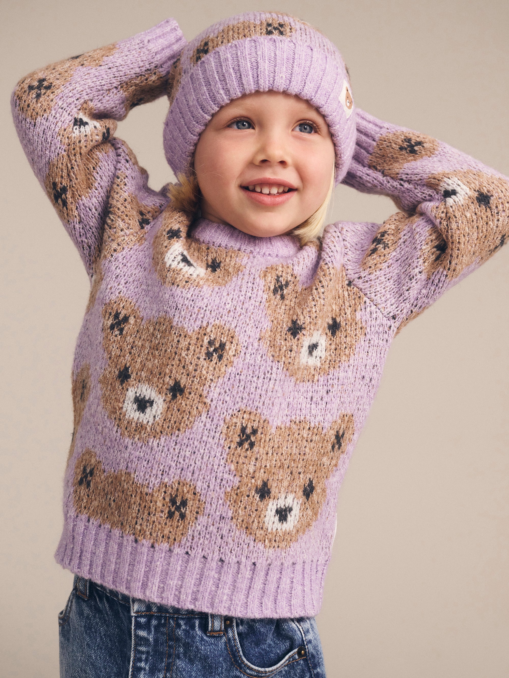 Huxbaby Orchid Huxbear Knit Jumper – Daisy and Hen