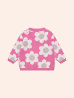 Huxbaby Raspberry Daisy Knit Jumper
