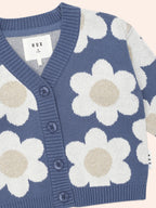 Huxbaby Midnight Daisy Boxy Cardi