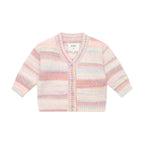 Huxbaby Rainbow Stripe Knit Boxy Cardi