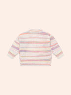 Huxbaby Rainbow Stripe Knit Boxy Cardi