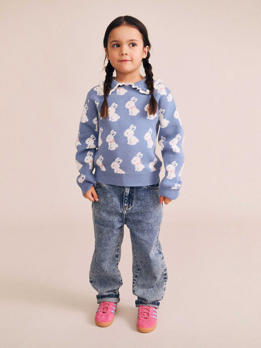 Bunny Field Frill Collar Pullover