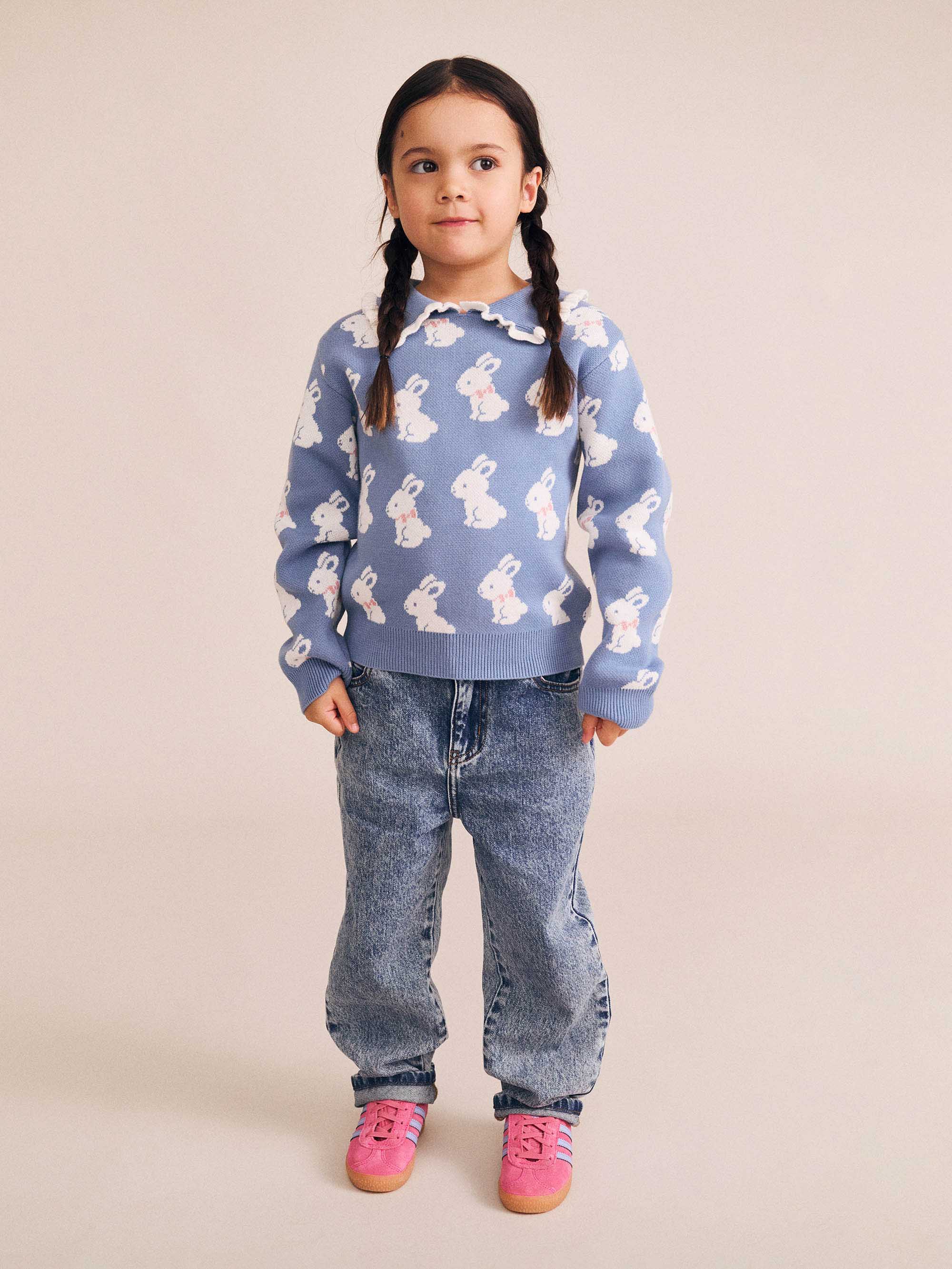 Bunny Field Frill Collar Pullover