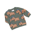 Dog Knit Jumper - Light Spruce
