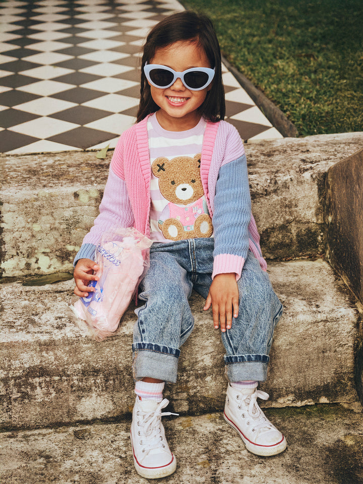 Huxbaby Peeping Pocket Girl Cardi