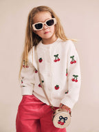 Cherry Knit Pullover