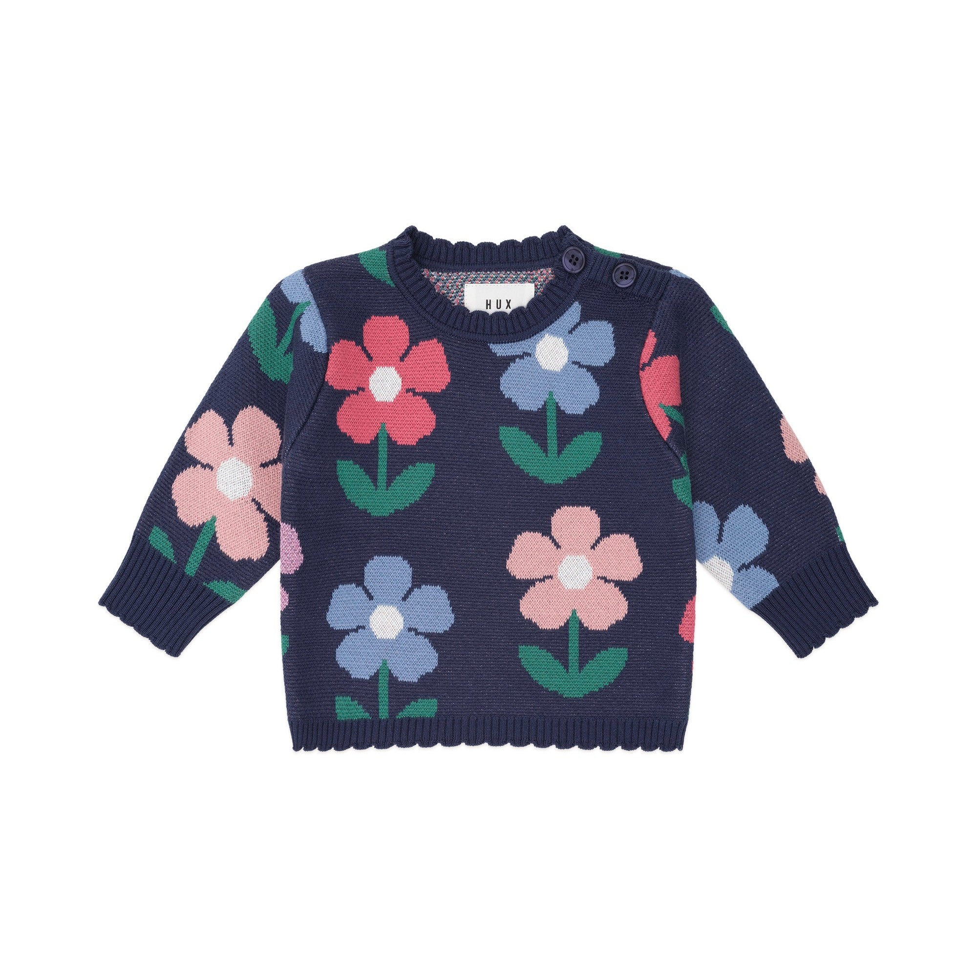 Flower Field Knit Pullover