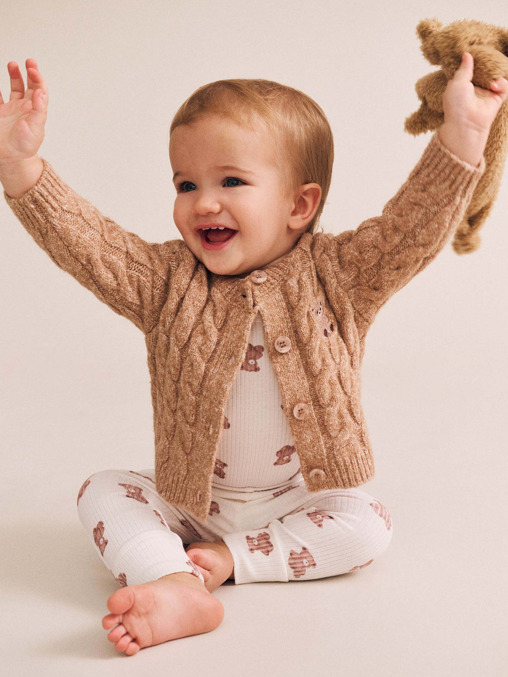 My First Hux Newborn Knit Cardi