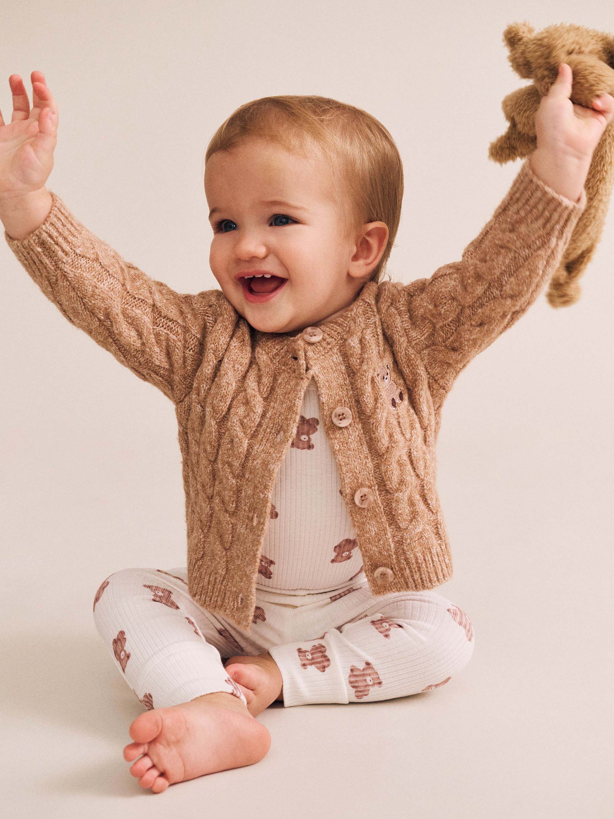 My First Hux Newborn Knit Cardi
