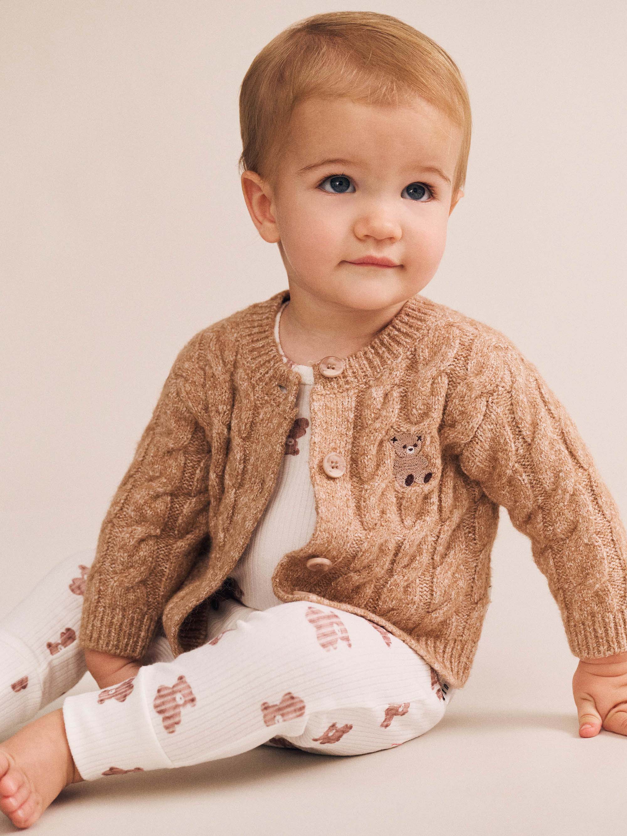 My First Hux Newborn Knit Cardi