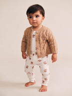 My First Hux Newborn Knit Cardi