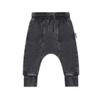Huxbaby Washed Black Drop Crotch Pant