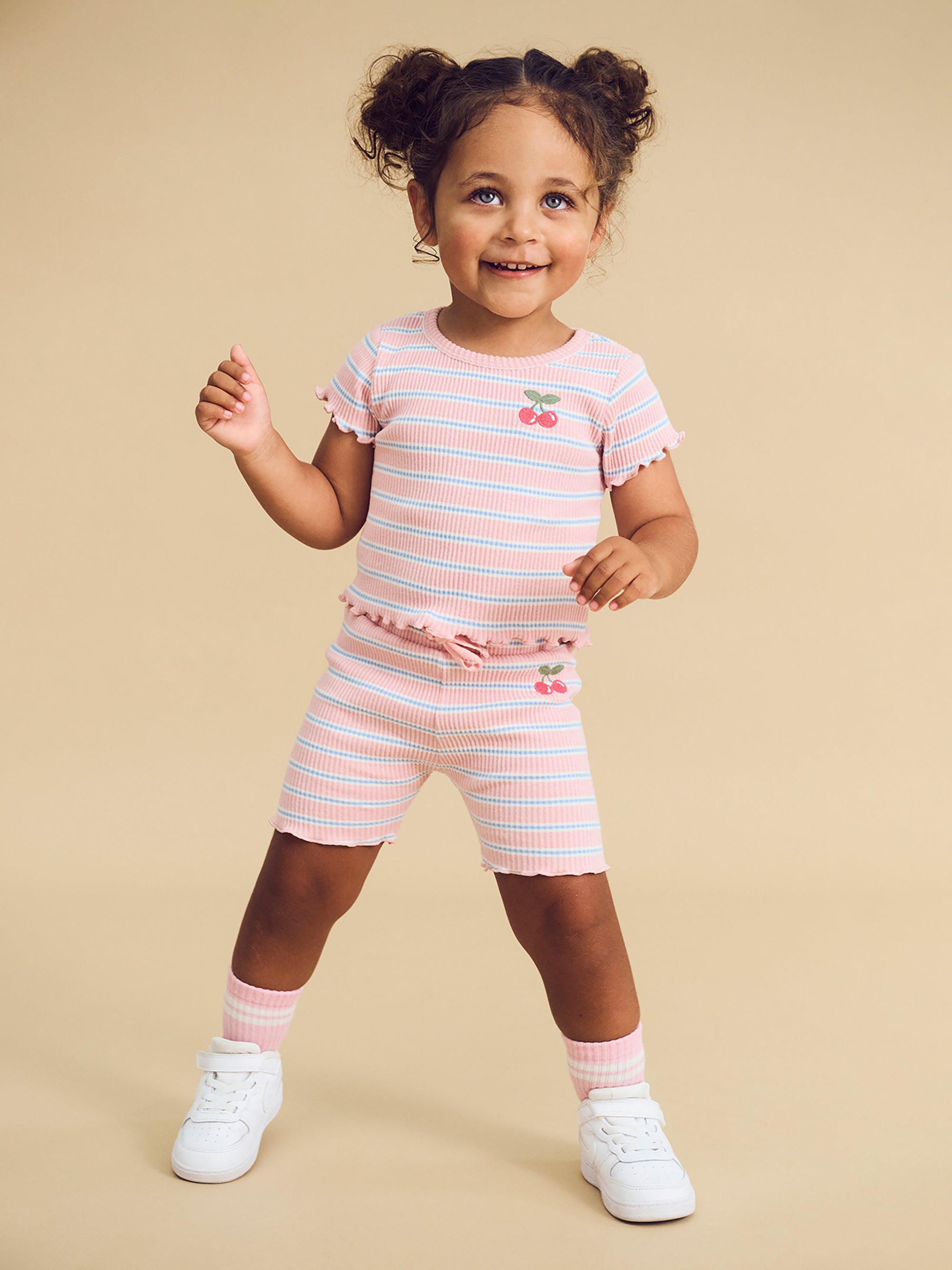 Rib Short - Candy Stripe