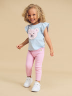 Rib Legging - Lilac Mist